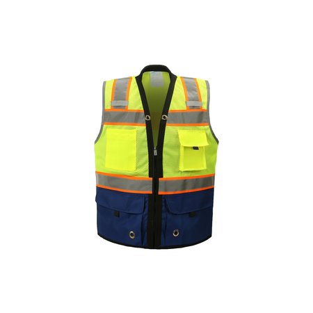 2W INTERNATIONAL Premium Surveyor Vest, Royal Blue, X-Large, Class 2 SV544RBC-2 XL